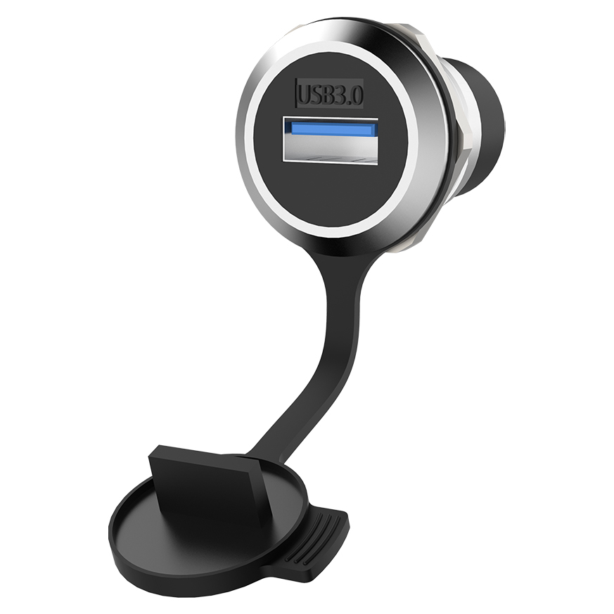 RAU3D24-USB3.0 Female Feed Through Socket