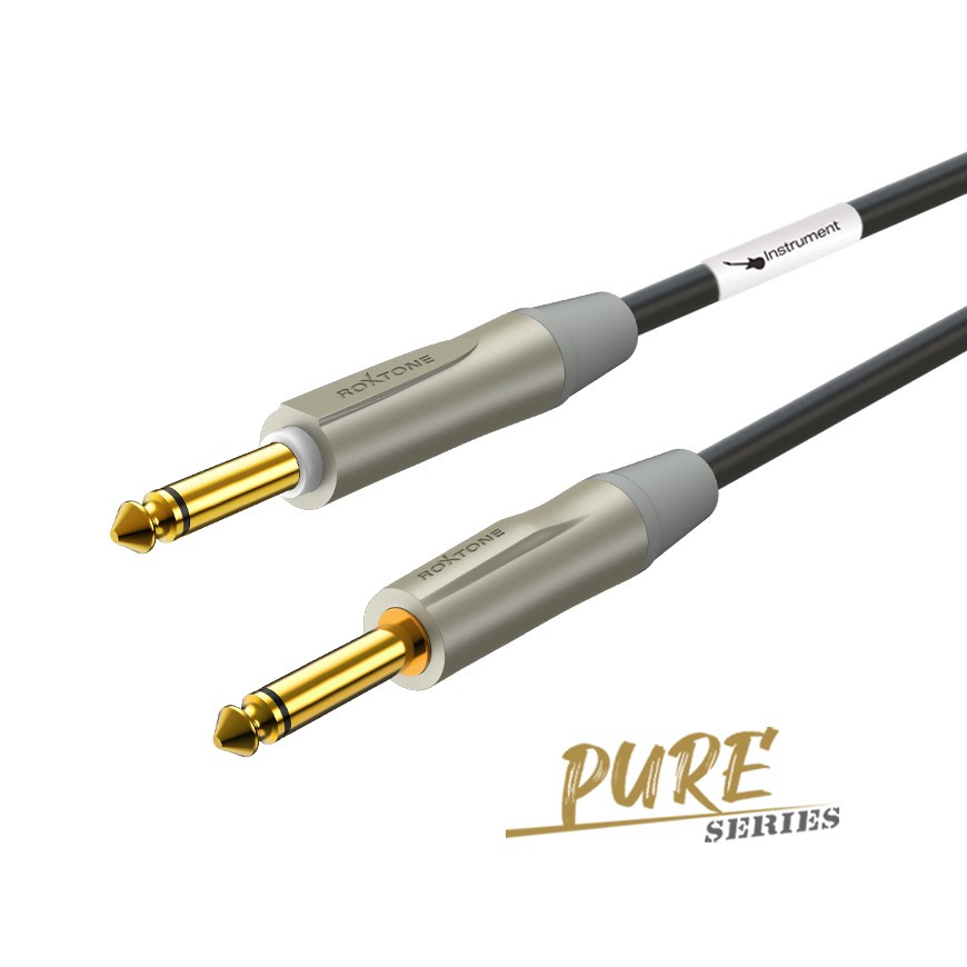 Roxtone Premade Instrument/Guitar Cable Straight to Straight / Straight to Right Angle