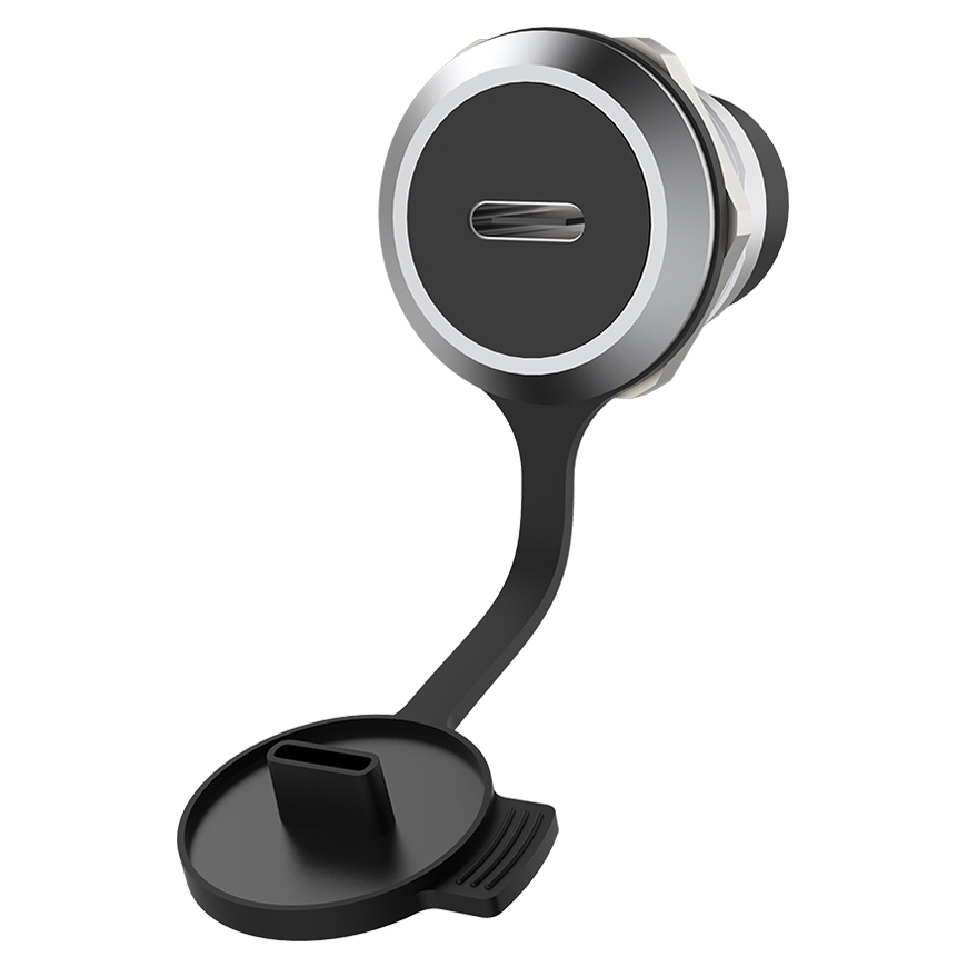 Type-c Female Feed Through Socket