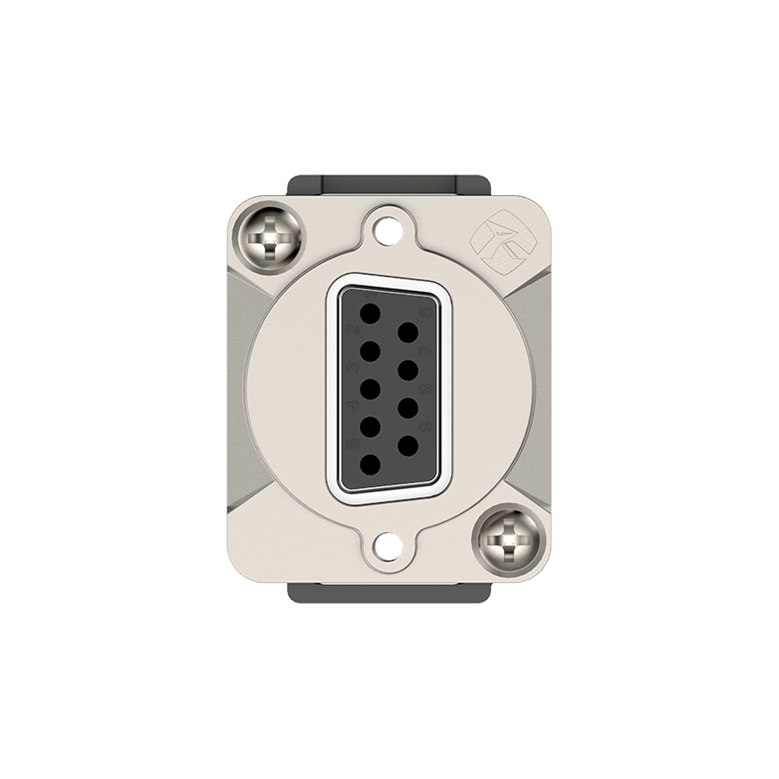 D-SUB 9P Female Feed Through Socket