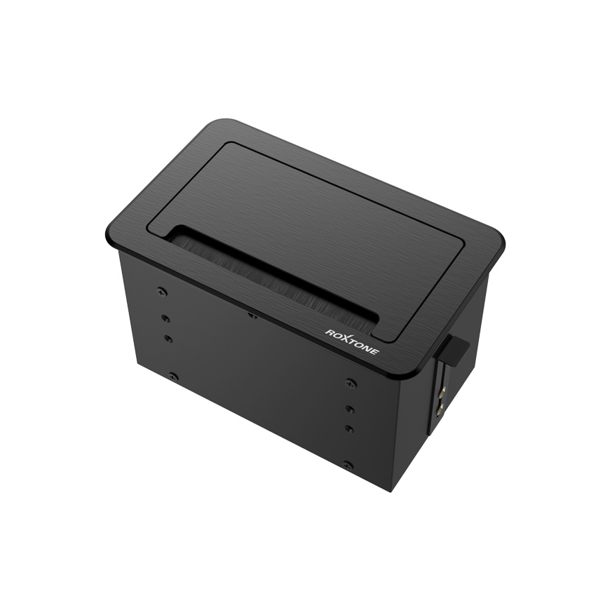 Professional table mounted metal box with aluminum panel