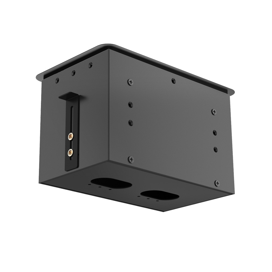 Professional table mounted metal box with aluminum panel